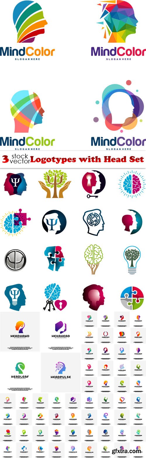 Vectors - Logotypes with Head Set