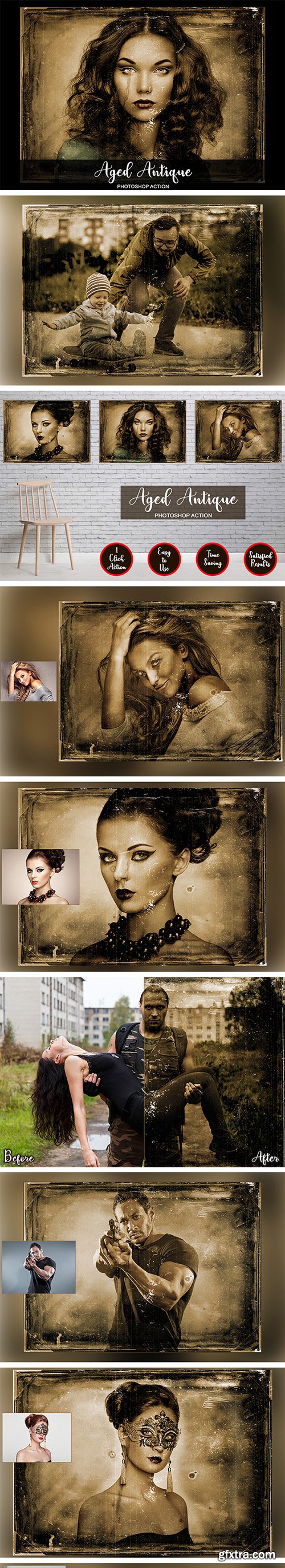 Graphicriver Aged Antique Photoshop Action 22933869