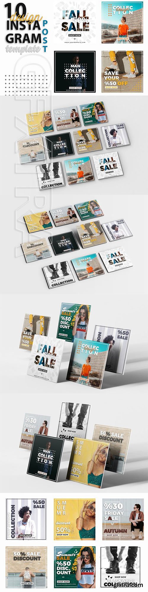 CreativeMarket - Instagram Post Template - Sale 3212471