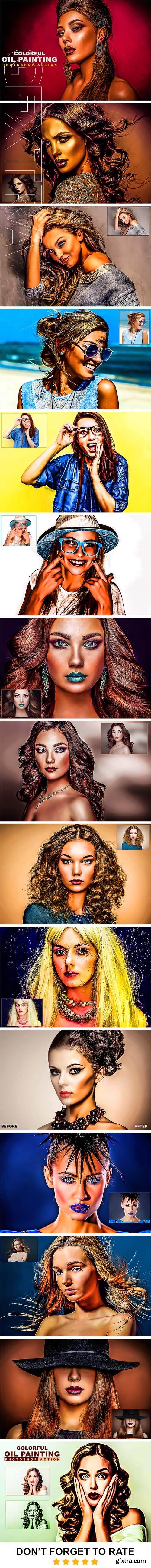 GraphicRiver - Colorful Oil Painting Photoshop Action 22933832