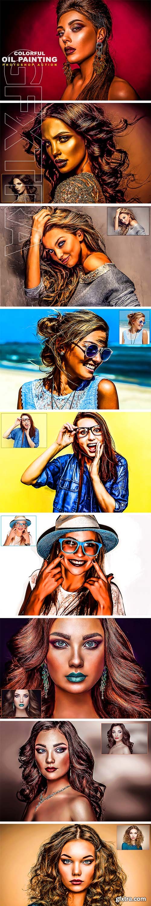 GraphicRiver - Colorful Oil Painting Photoshop Action 22933832