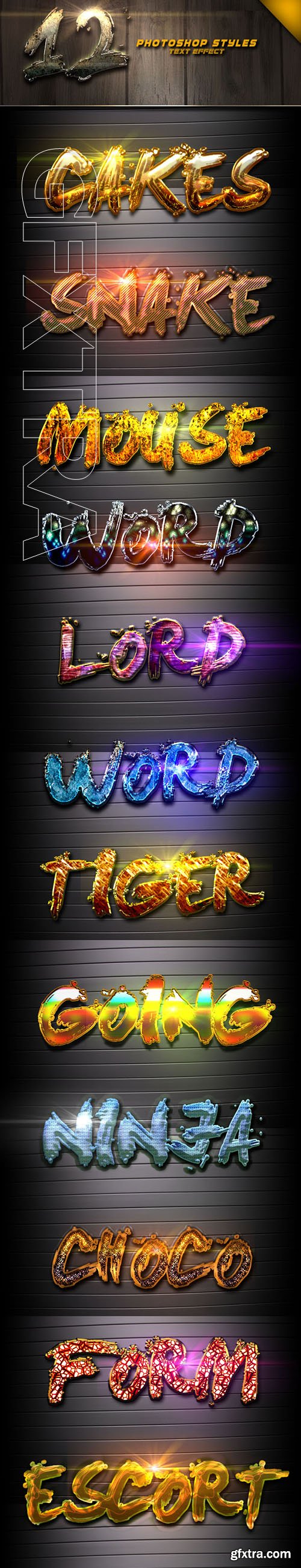 GraphicRiver - 12 Photoshop text Effect Vol 2 22887545