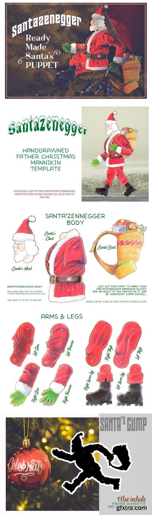 CF - Xmas Santazenegger – Hand drawned Puppet Maker 777186