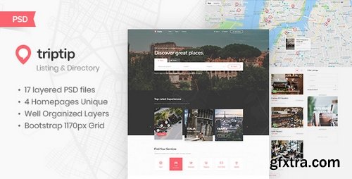 ThemeForest - TripTip - Listing & Directory PSD Template 22976726