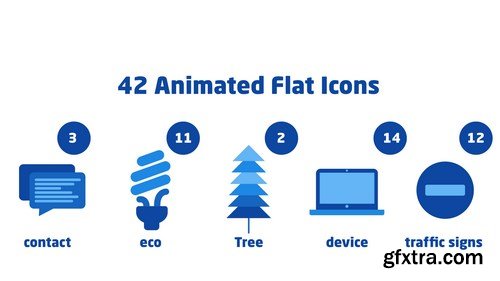 MA - 42 Animated Flat Icons After Effects Templates 84138
