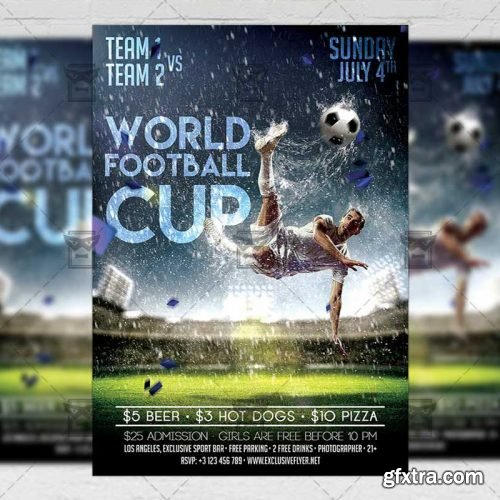 World Football Cup Flyer - Sport A5 Template