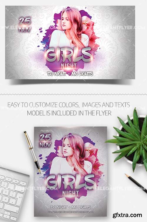 Girls Night V48 2018 Flyer Template in PSD