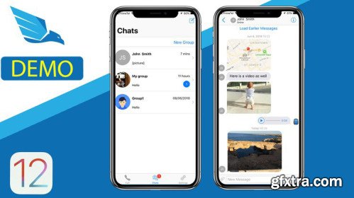 Udemy - iOS12 Chat, Learn Swift 4.2, build iOS 12 Chat Application