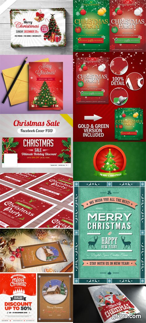Christmas & New Year Flyers Collection 1