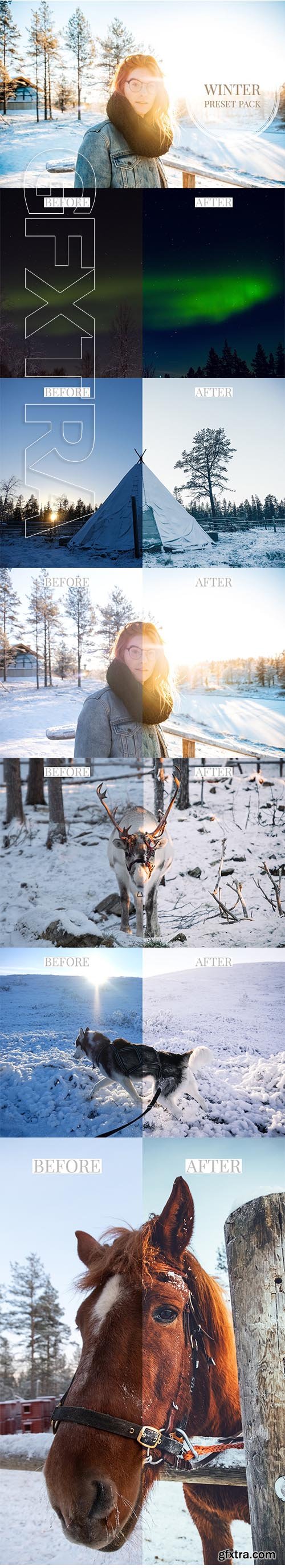 CreativeMarket - Lightroom Presets Winter & Snow 3212007