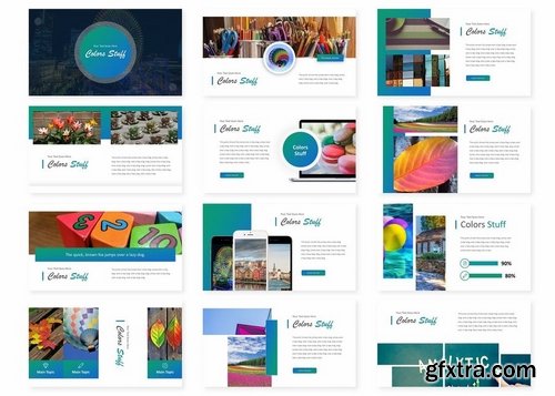 Colors - Powerpoint Keynote and Google Slides Templates