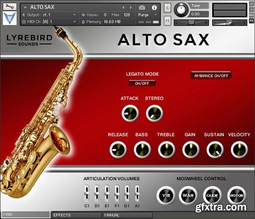 Lyrebird Sounds Alto Sax KONTAKT-SYNTHiC4TE