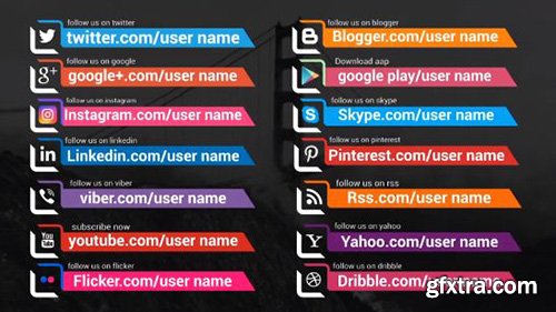 Minimal Social Lower Thirds - After Effects 134327