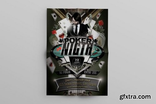 Poker Night Flyer Template