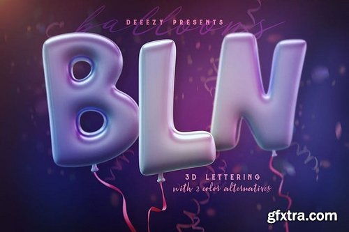 Balloons – 3D Lettering