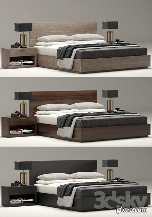 RH Modern Machinto bed