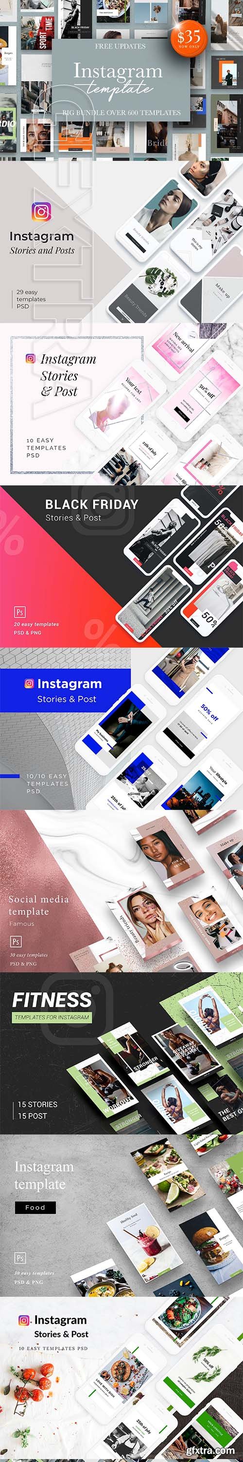 CreativeMarket - Instagram Bundle 25in1 + Free Update 3190185