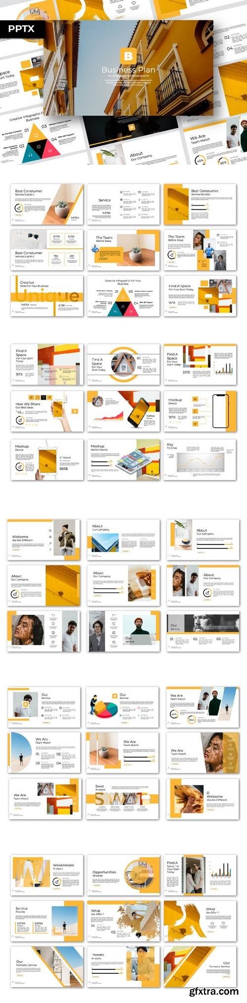 Business Plan - Powerpoint, Keynote, Google Sliders Templates