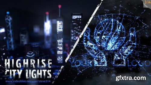 Videohive Highrise City Lights - Logo Intro 11251037