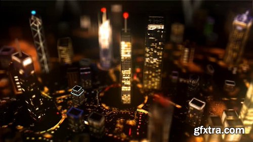 Videohive Highrise City Lights - Logo Intro 11251037