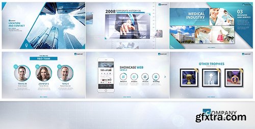 Videohive BLUE - Corporate Video Package 16048452