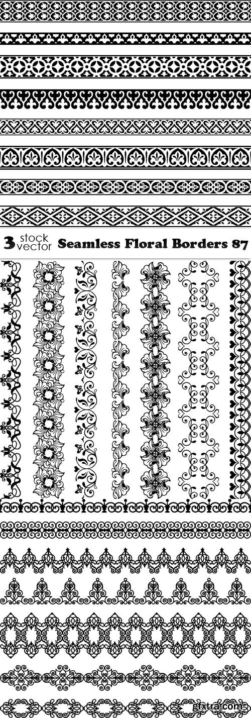 Vectors - Seamless Floral Borders 87