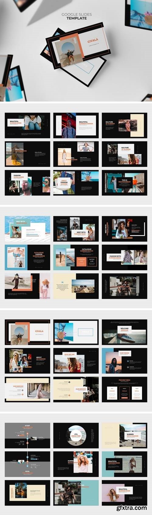 Civala : Summer Fashion Google Slides Template