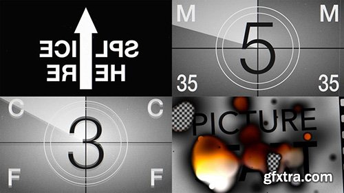 Film Leader Countdown Burned - Motion Graphics 143444