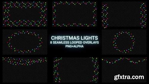 MA - Christmas Lights Overlay Pack Stock Motion Graphics 148861