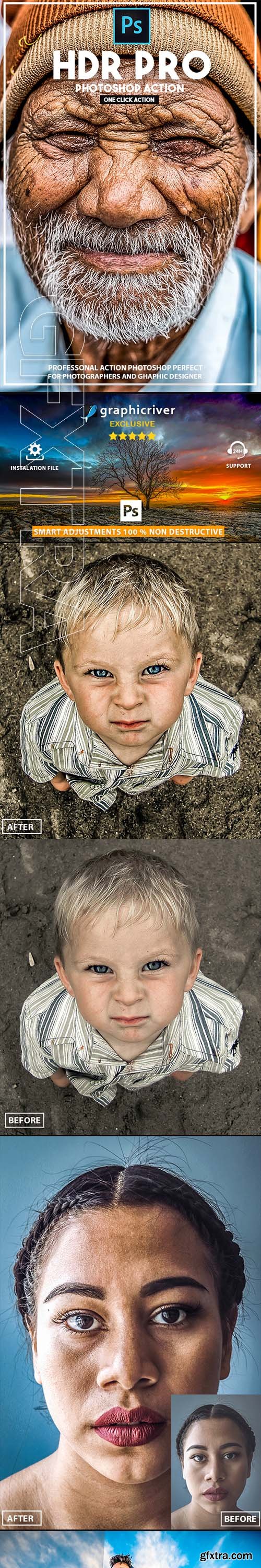 GraphicRiver - HDR PRO - Photoshop Action 22968156