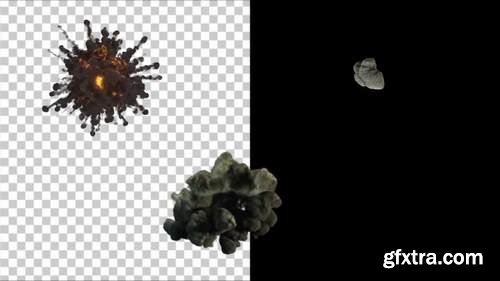 MA - Top View Explosions Stock Motion Graphics 149038