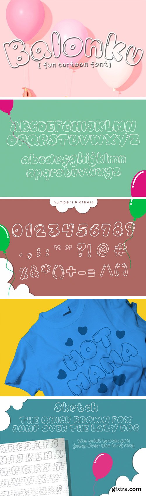 Balonku Cartoon Font