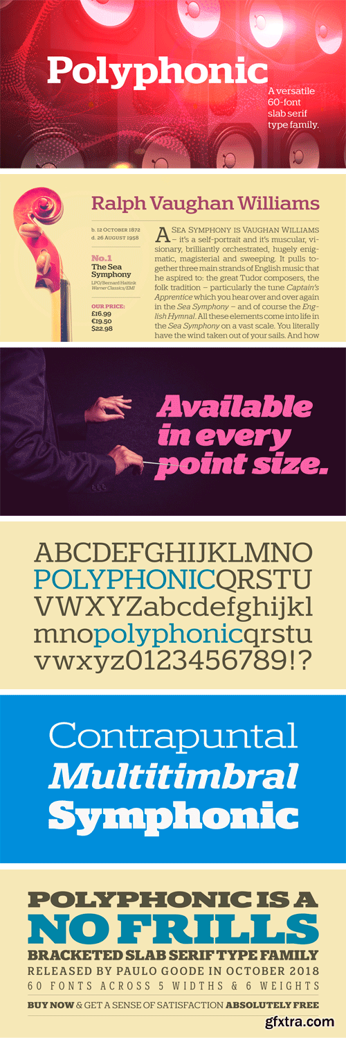 Polyphonic Font Family