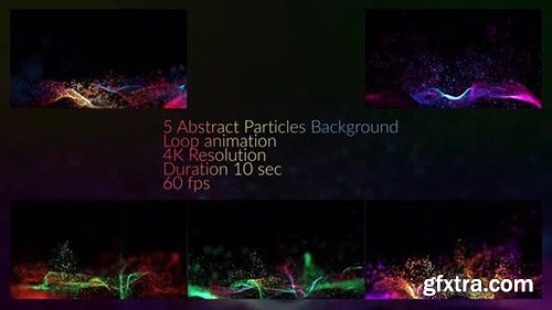 Particles In Waves Background Pack - Motion Graphics 138490