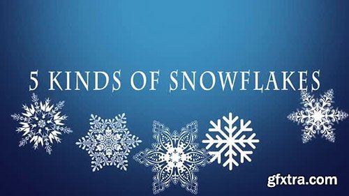 5 Magic Snowflakes Pack - Motion Graphics 138869