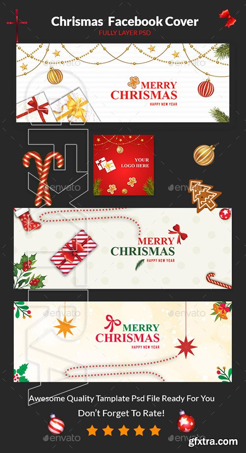 GraphicRiver - Christmas Facebook Cover 22905438