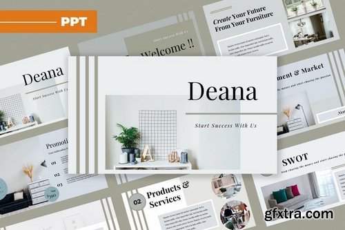Deana Furniture - Powerpoint Keynote and Google Slides Templates