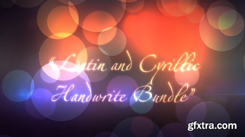 Videohive Latin and Cyrillic Handwrite Bundle 5968629