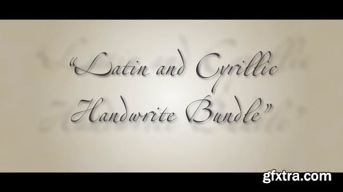 Videohive Latin and Cyrillic Handwrite Bundle 5968629