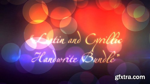 Videohive Latin and Cyrillic Handwrite Bundle 5968629