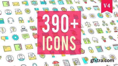 Videohive Icons Pack 390 Animated Icons 20235601