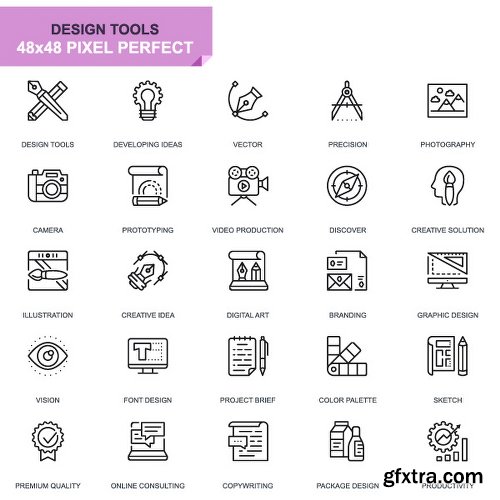 Videohive 625 Thin Line Icons 22973742