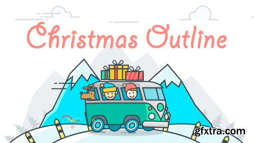 Videohive Christmas Outline 18395849