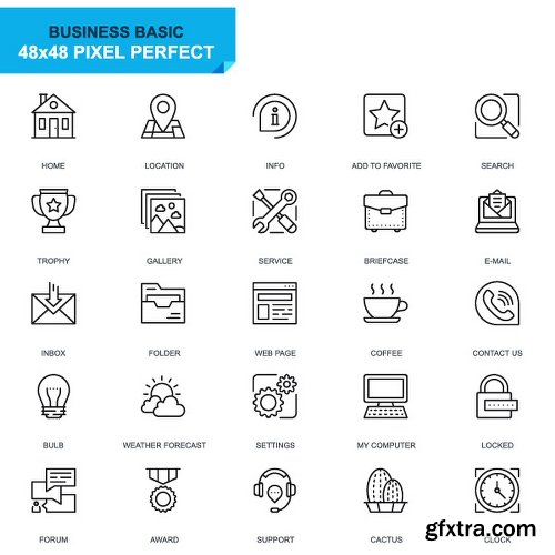 Videohive 625 Thin Line Icons 22973742