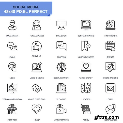 Videohive 625 Thin Line Icons 22973742