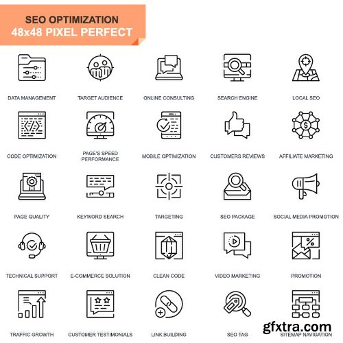 Videohive 625 Thin Line Icons 22973742