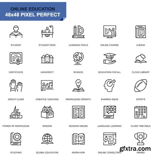 Videohive 625 Thin Line Icons 22973742