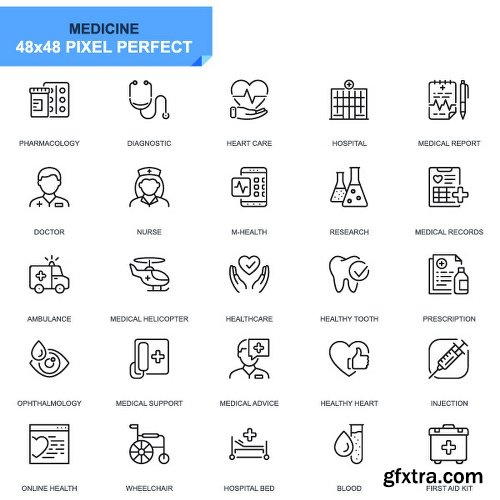 Videohive 625 Thin Line Icons 22973742