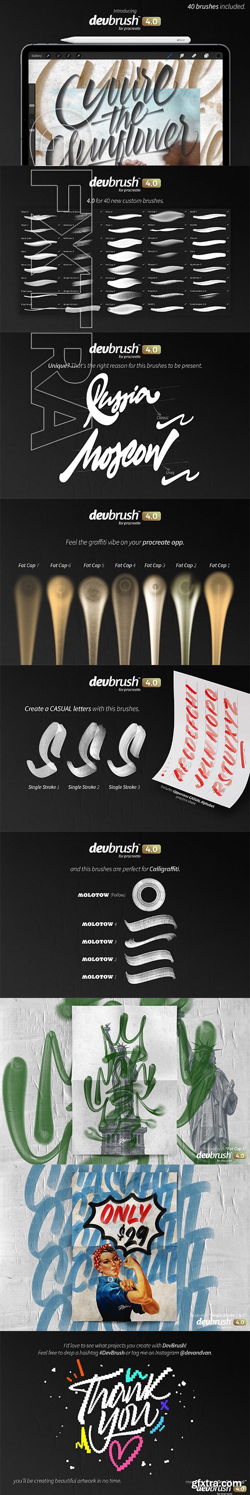 CreativeMarket - DevBrush 4.0 for Procreate 3223559