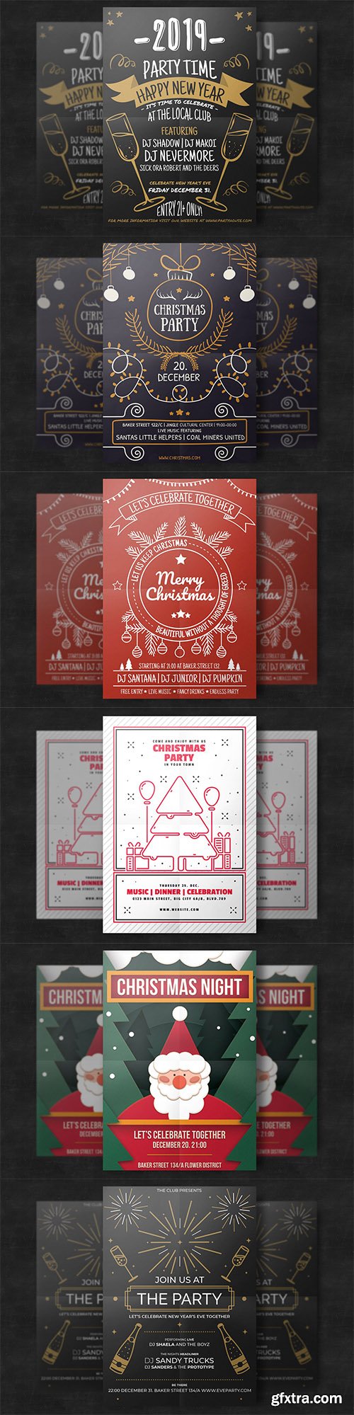 6 Cristmas Flyer Templates